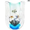 Vase Aquarium - With Tropical Fish - Original Murano Glass OMG