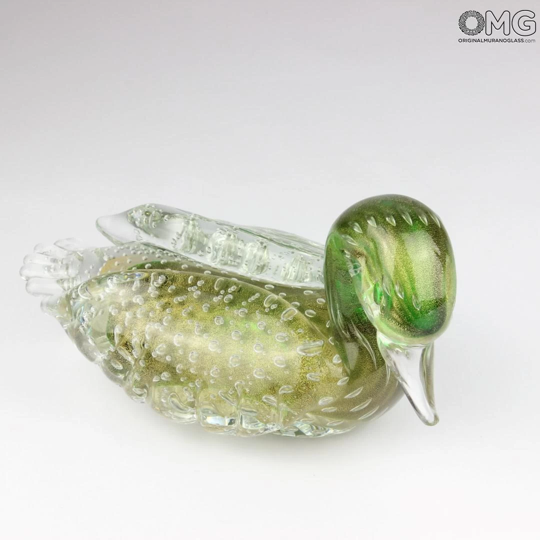 Duck Sculpture With Gold - Tribute To Alfredo Barbini - Image 10