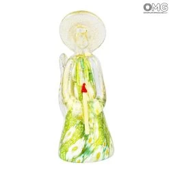Murrina Millefiori Angel - Green - Original Murano Glass OMG