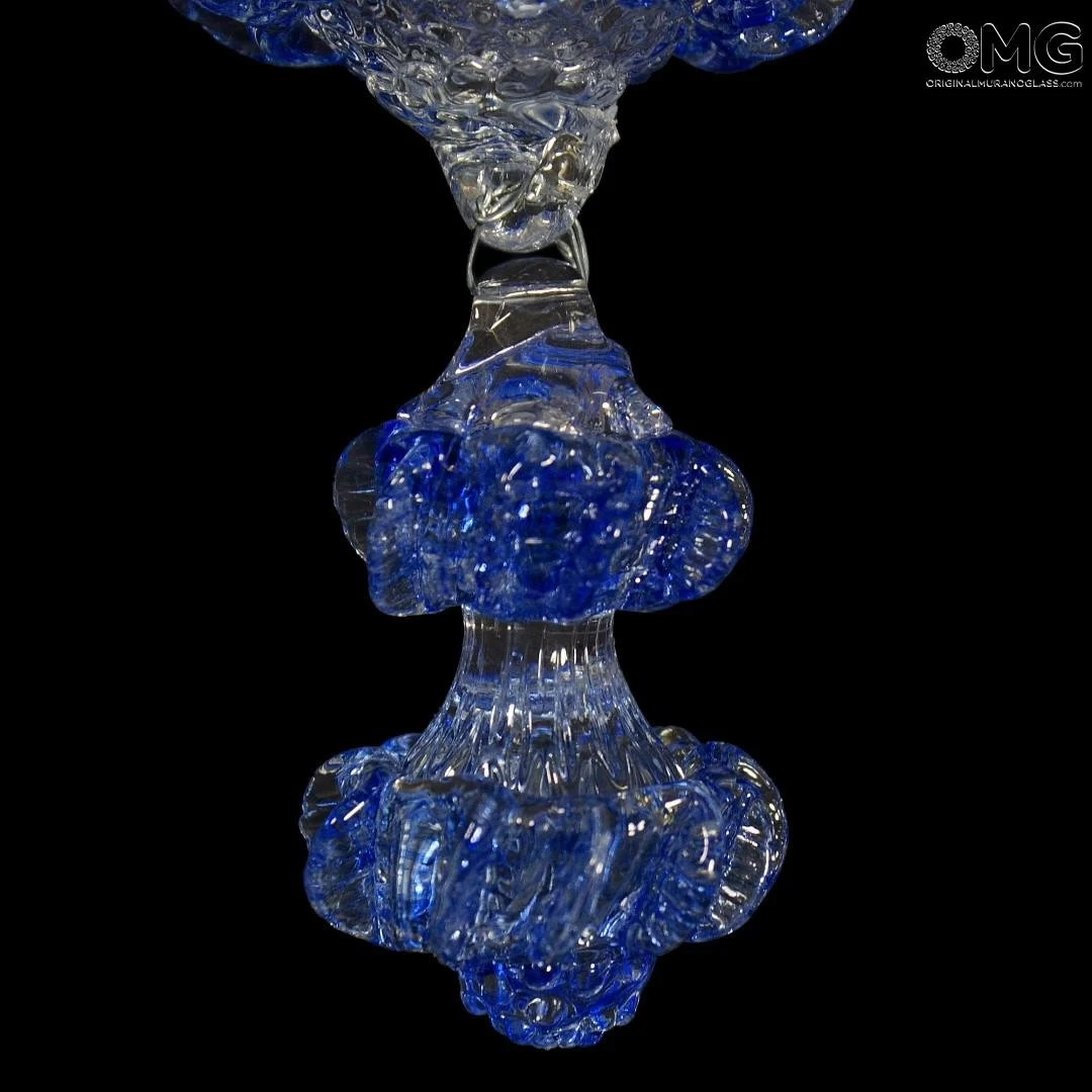 Sconce Wall Lamp Elegante - Blue - Murano Glass - 2 Lights - Image 5