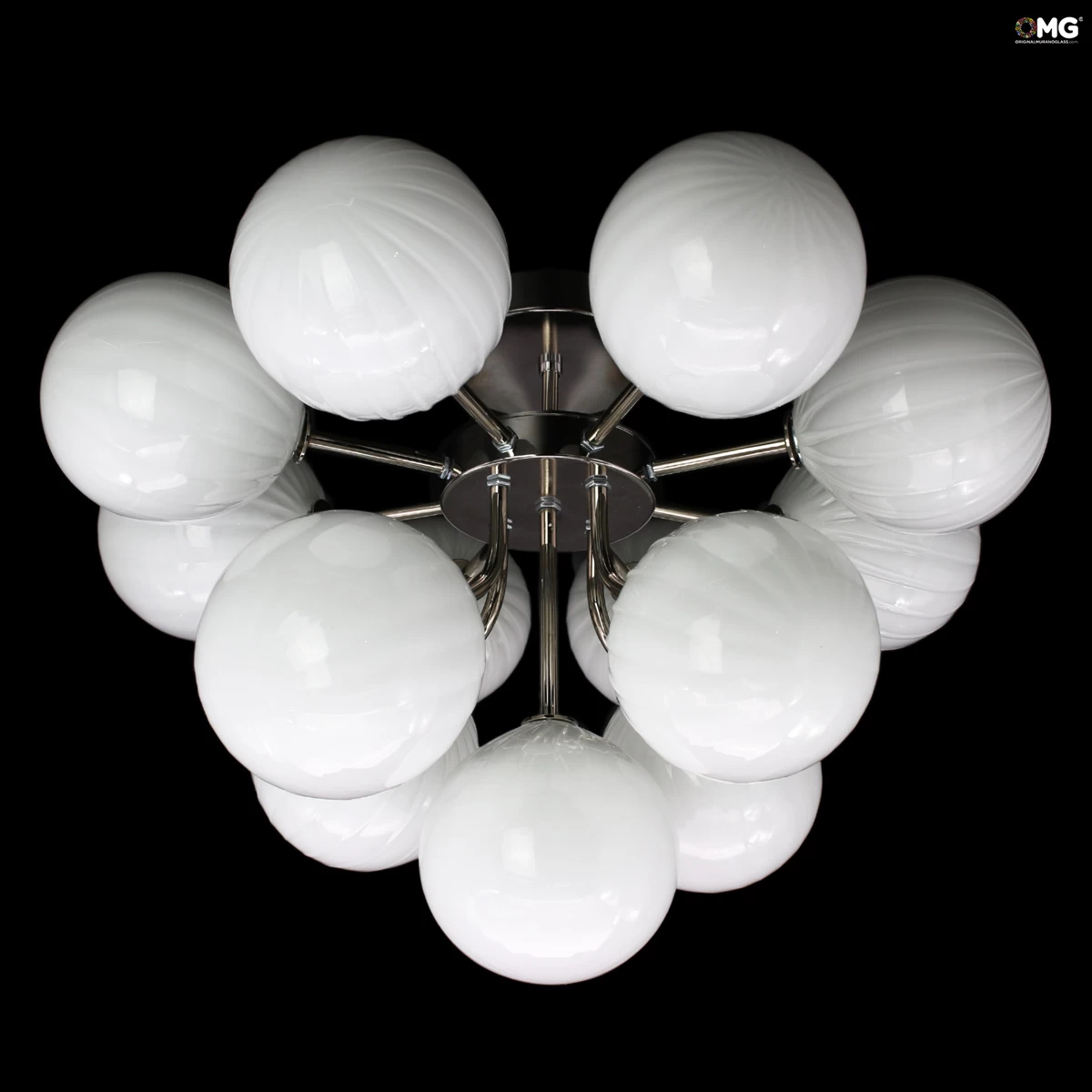 Celing Lamp - Atmosphera - White Tonality - Original Murano Glass OMG - Image 3
