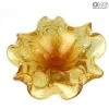 Flower Bowl - Amber - Original Murano Glass OMG
