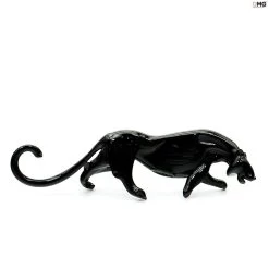Black Panther Figurine - Original Murano Glass OMG