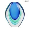 Vase Drop Blue Sommerso - Original Murano Glass OMG
