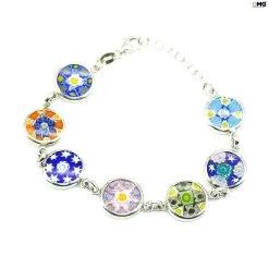 Bracelet With Murrine - Original Murano Glass OMG