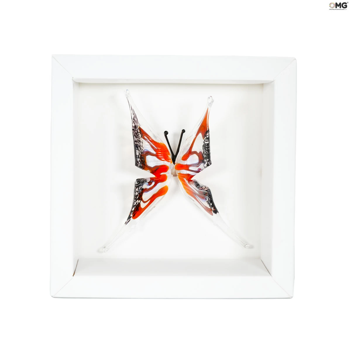 Wonderful Red Butterfly Figurine - Original Murano Glass OMG