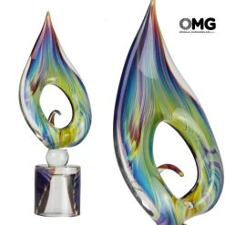 Calla Flower - Sculpture In Chalcedony - Original Murnao Glass OMG