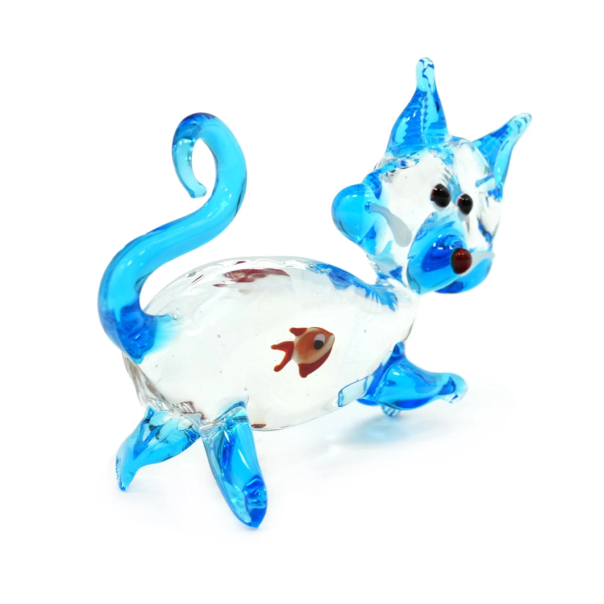 Cat With Fish - Original Murano Glass OMG - Image 4