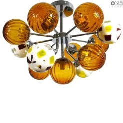 Celing Lamp - Atmosphera - Amber - Original Murano Glass OMG