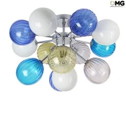 Celing Lamp - Atmosphera - White Multicolors - Original Murano Glass OMG
