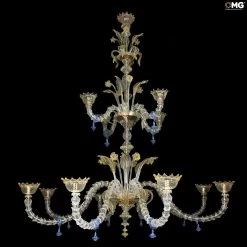 Venetian Chandelier Margherita 8+4 Lights - Original Murano Glass OMG