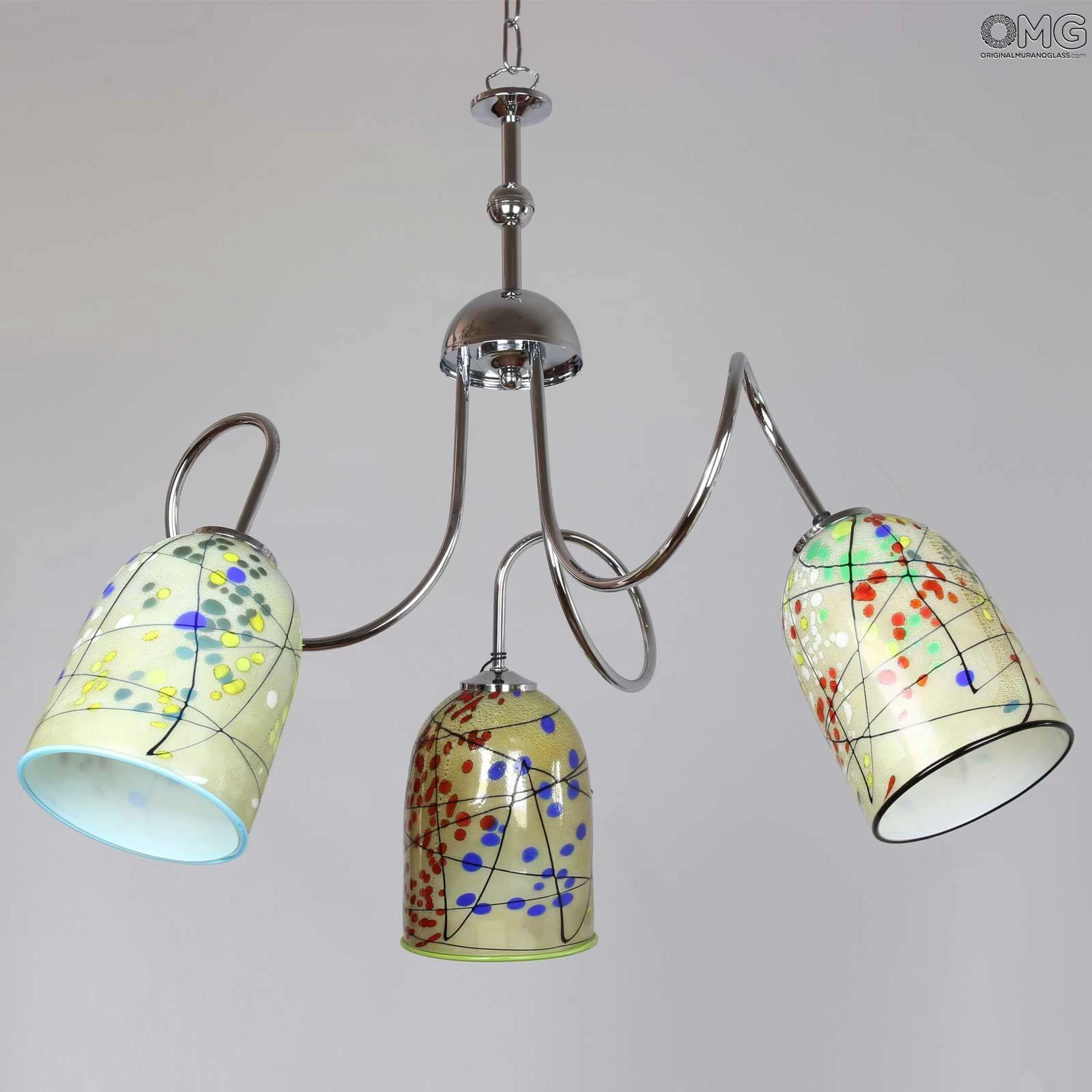 Kandinsky - Hanging Lamp 3 Lights - Original Murano Glass OMG - Image 2
