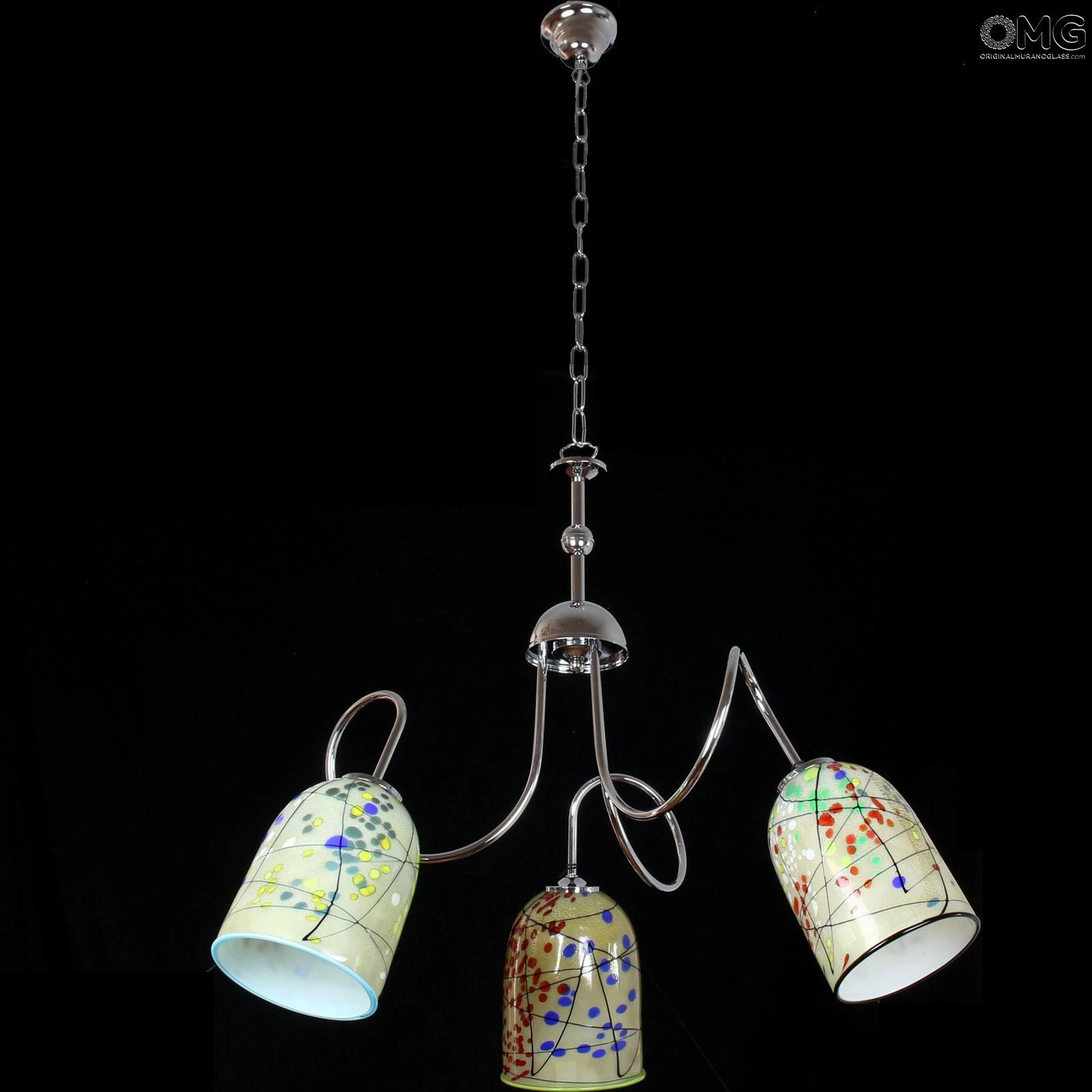 Kandinsky - Hanging Lamp 3 Lights - Original Murano Glass OMG - Image 8