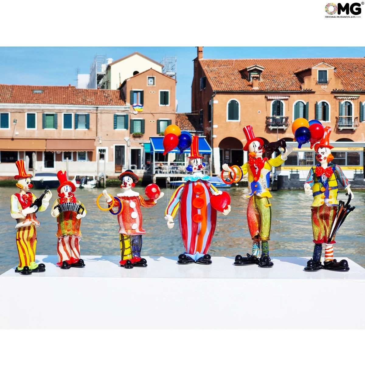 Clown Figurine Juggler - Original Murano Glass OMG - Image 9