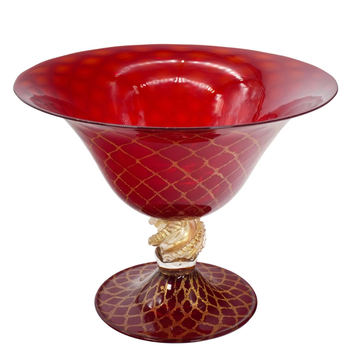 Core Vase - Gold And Red - Original Murano Glass OMG - Image 4
