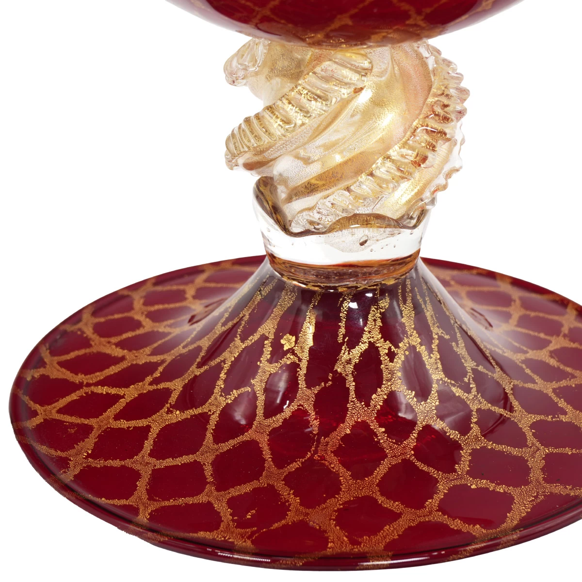 Core Vase - Gold And Red - Original Murano Glass OMG - Image 5