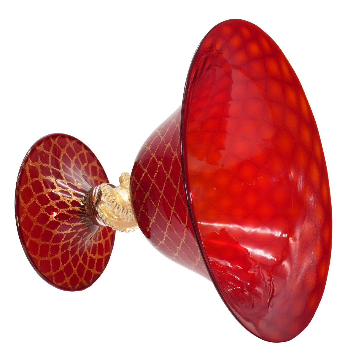 Core Vase - Gold And Red - Original Murano Glass OMG - Image 6