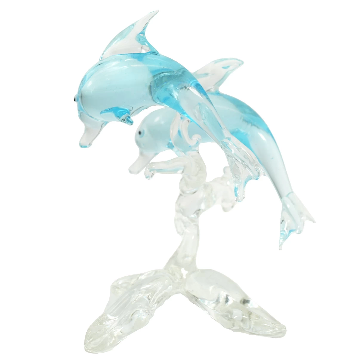 Dolphin Couple Figurine - Original Murano Glass OMG - Image 3