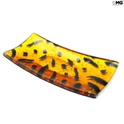 Plate Rectangular Gold - Original Murano Glass - Omg