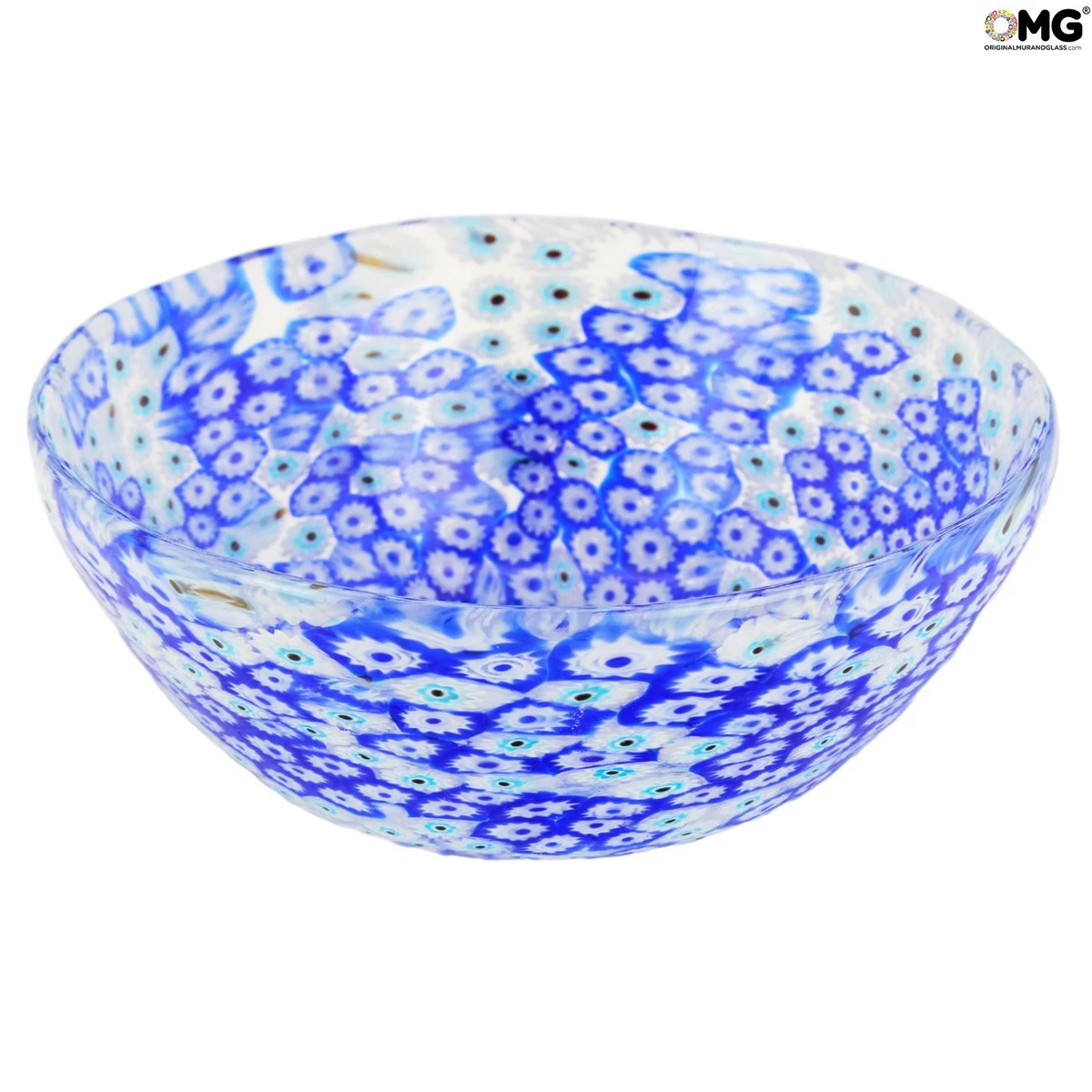 Plate Blue - Millefiori - Original Murano Glass OMG - Image 2