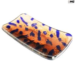 Plate Rectangular Copper - Original Murano Glass - Omg