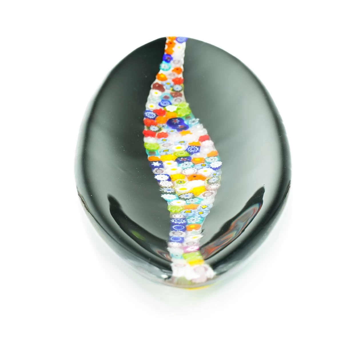 Millefiori Plate Black - Fused Glass - Empty Pockets - Image 5