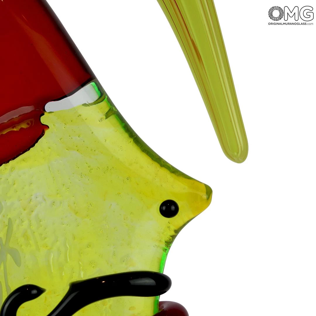 Green Hair Girl - Cubism - Original Murano Glass - Image 6