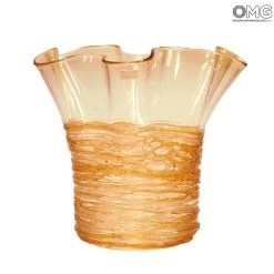 Filante Amber - Napkins Vase - Original Murano Glass