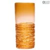 Filante Amber - Tube Vase - Original Murano Glass