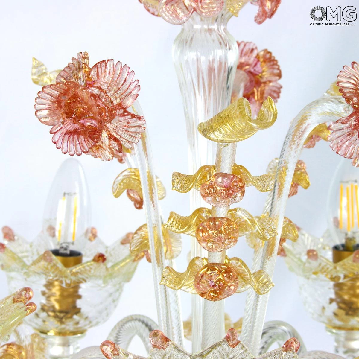 Flambeau Ca Manzoni - Venetian - Murano Glass - 5 Lights - Image 13