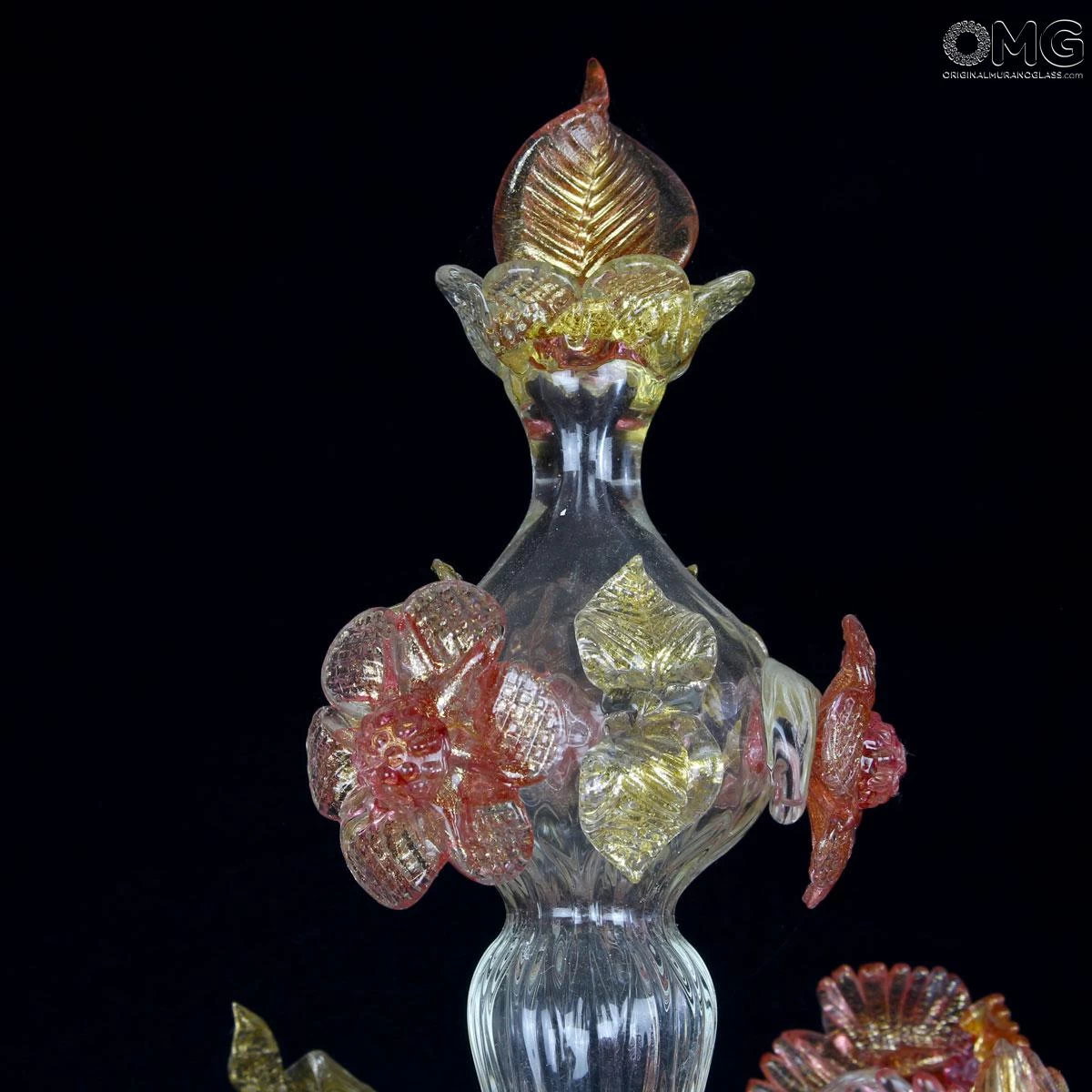 Flambeau Ca Manzoni - Venetian - Murano Glass - 5 Lights - Image 4