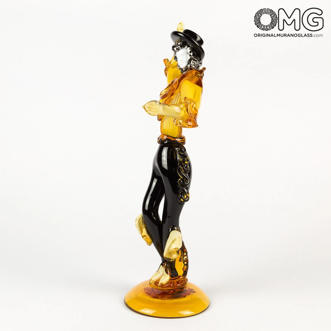 Flamenco Dencers Figurines - Amber - Original Murano Glass Omg - Image 12