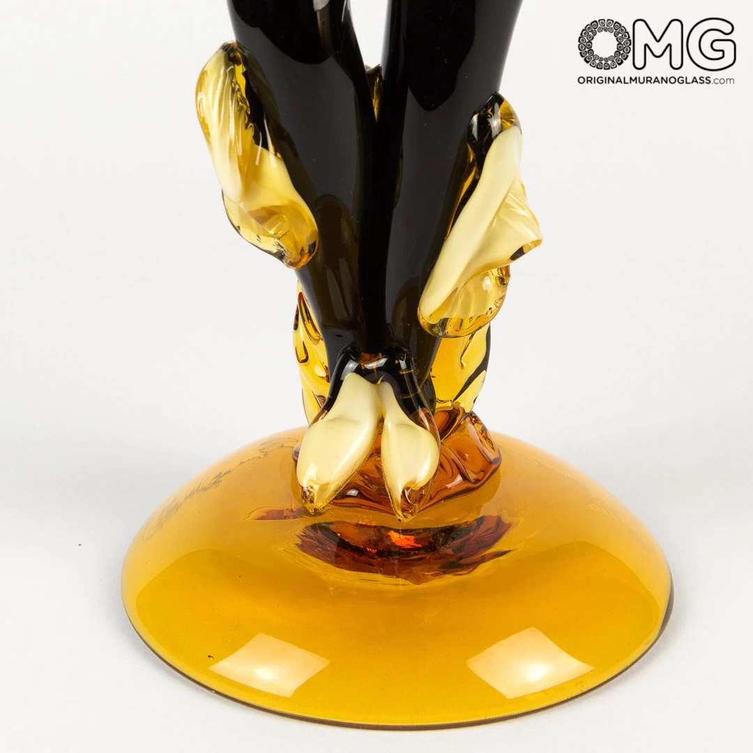Flamenco Dencers Figurines - Amber - Original Murano Glass Omg - Image 14
