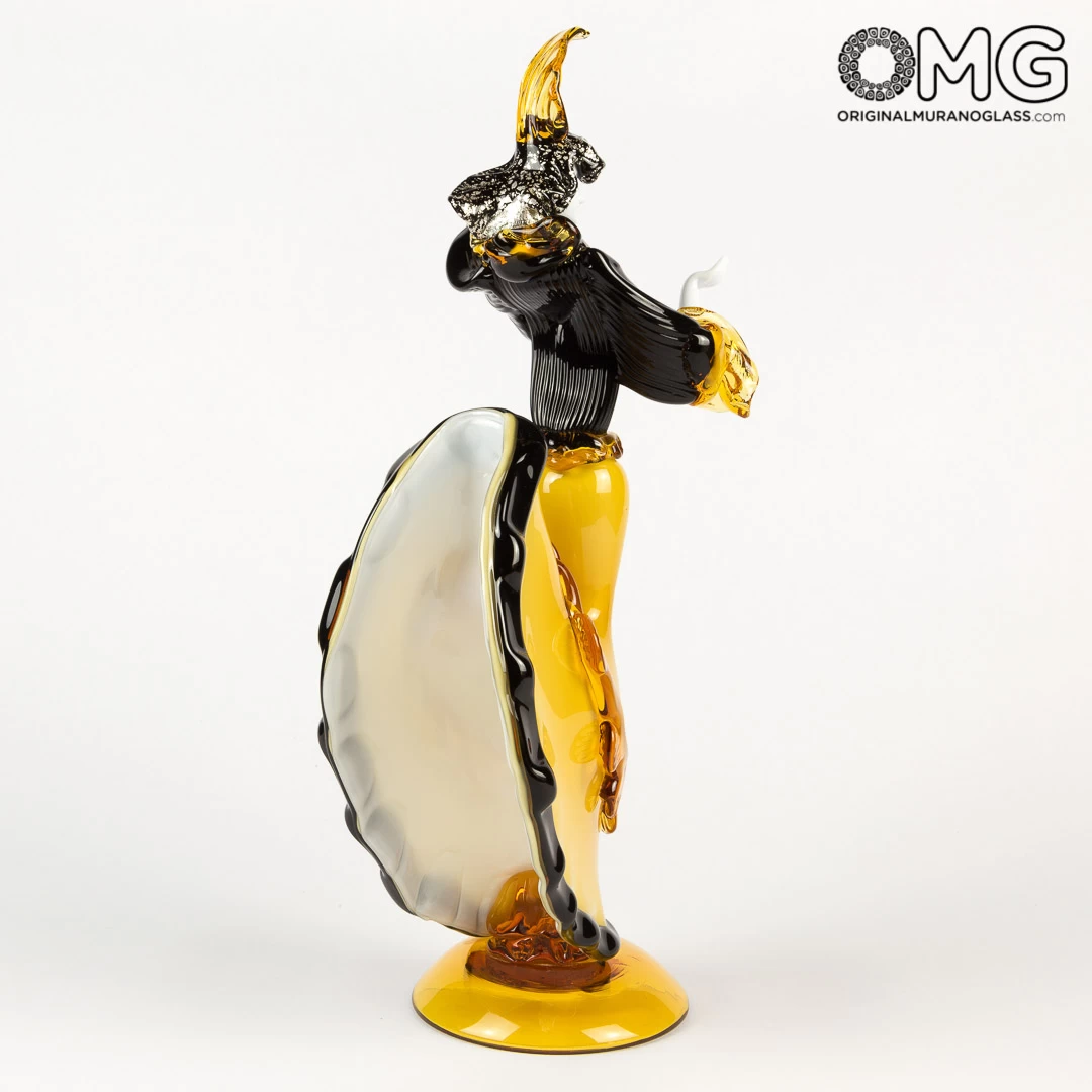 Flamenco Dencers Figurines - Amber - Original Murano Glass Omg - Image 5