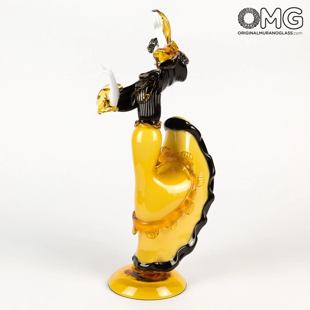 Flamenco Dencers Figurines - Amber - Original Murano Glass Omg - Image 6