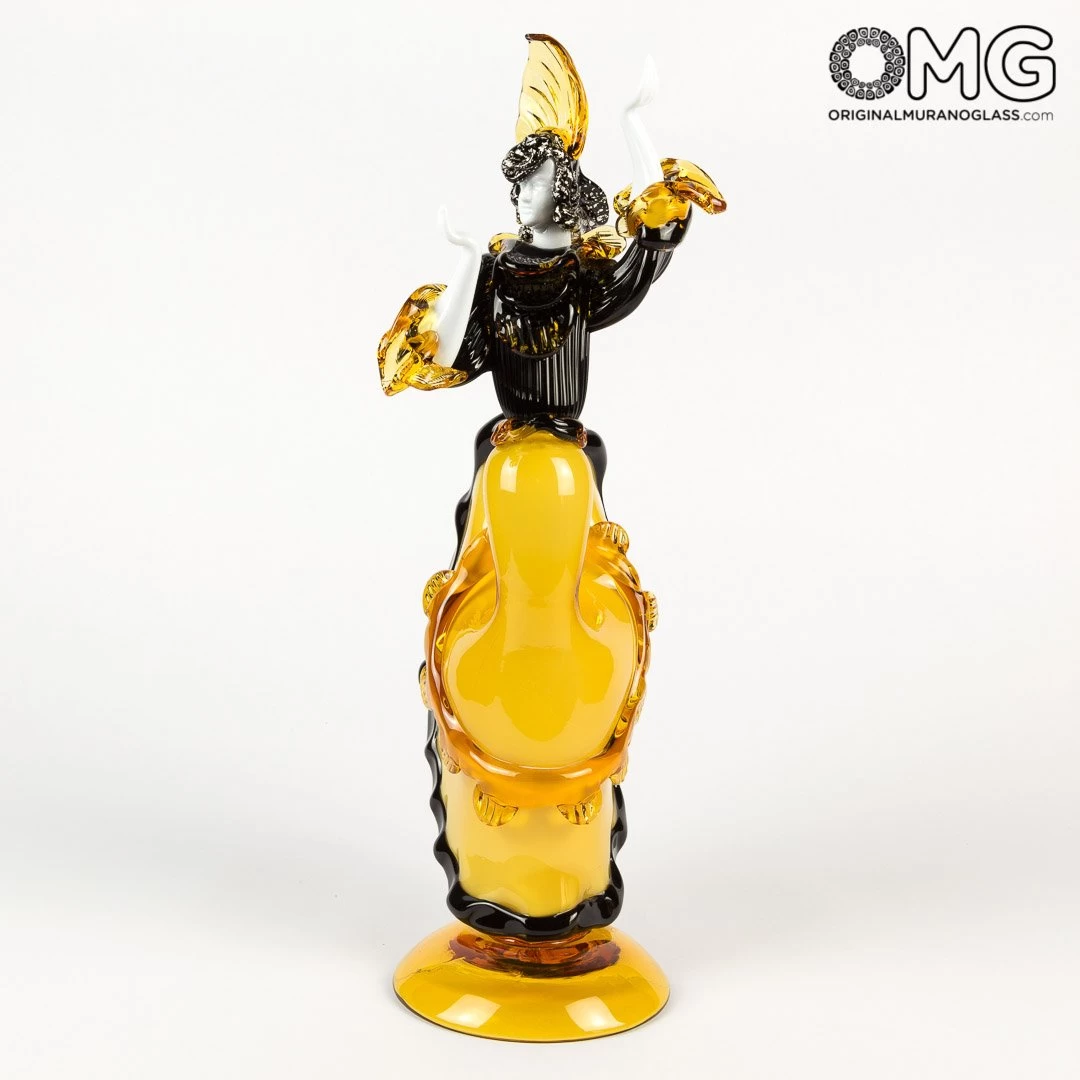 Flamenco Dencers Figurines - Amber - Original Murano Glass Omg - Image 7