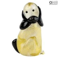 Dog In Gold - Animals - Original Murano Glass Omg