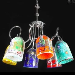 Spicy - Hanging Lamp 6 Lights - Original Murano Glass OMG