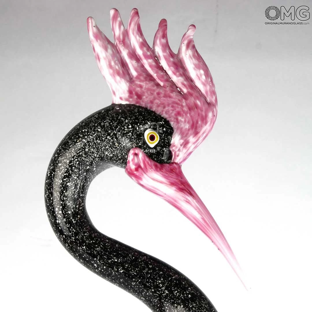 Male Royal Heron - Glass Sculpture - Original Murano Glass OMG - Image 5