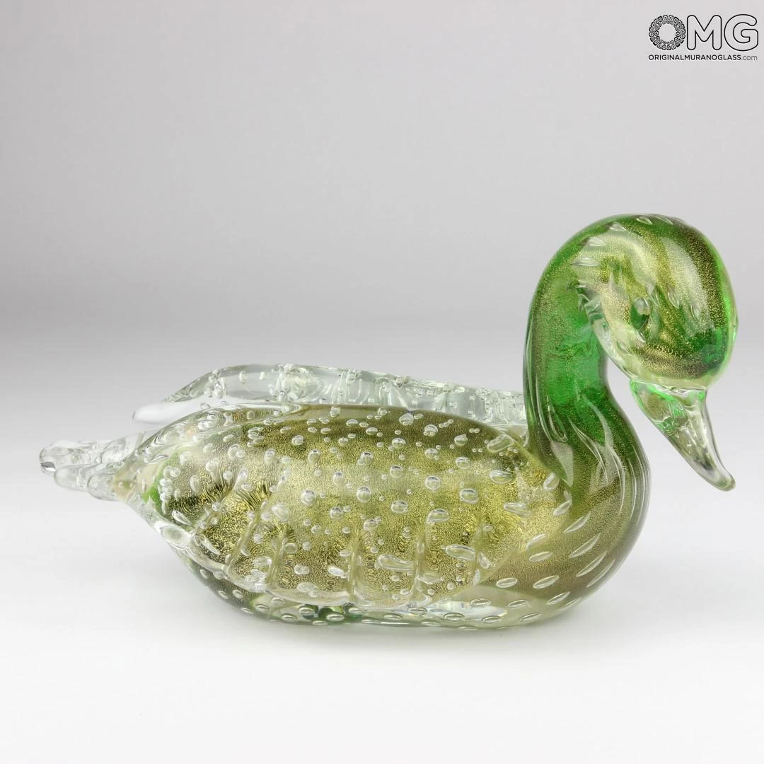 Duck Sculpture With Gold - Tribute To Alfredo Barbini - Image 8