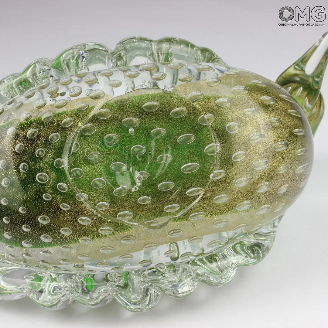 Duck Sculpture With Gold - Tribute To Alfredo Barbini - Image 3