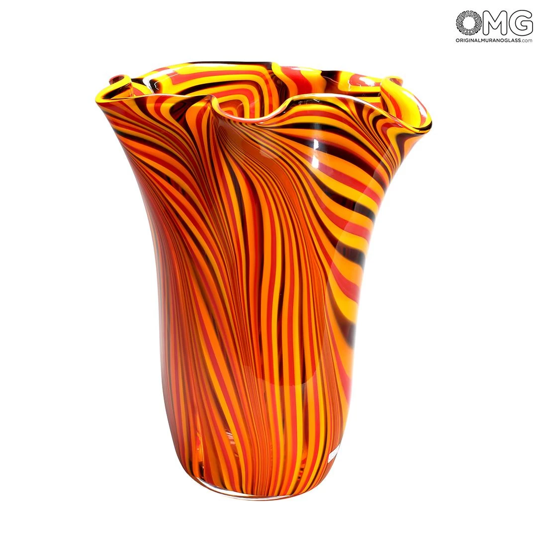Tigre Royal Vase - Blown Vase - Original Murano Glass - Image 5