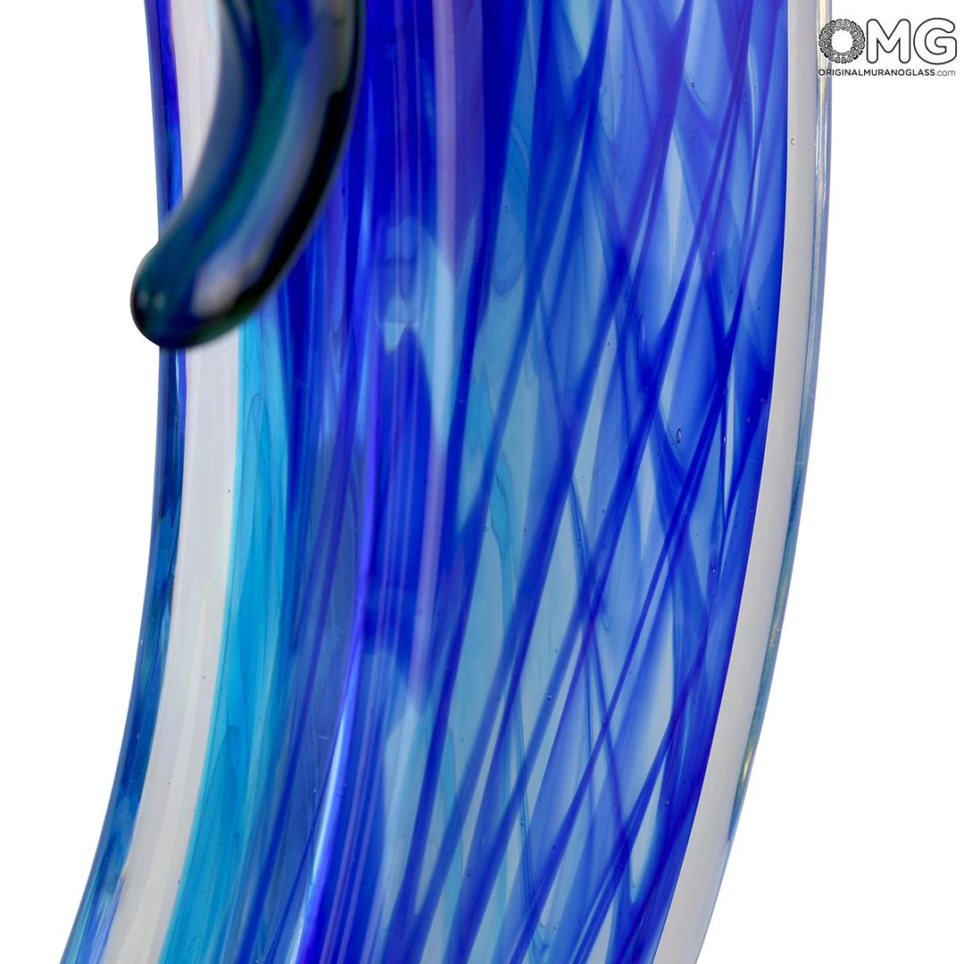 Wave Of The Blue Sea - Sculpture - Original Murano Glass OMG - Image 6