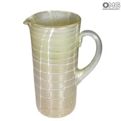 Pitcher Polychrome - Ivory - Original Murano Glass OMG