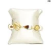 Bracelet Shell - Gold And Silver - Original Murano Glass OMG