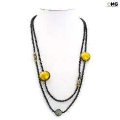 Necklace Elena - Yellow - Original Murano Glass OMG