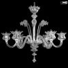 Venetian Chandelier Margherita - Floral - Crystal - Murano Glass