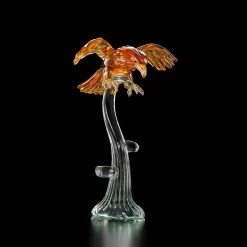 Amber Falcon - Sculpture - Original Murano Glass OMG