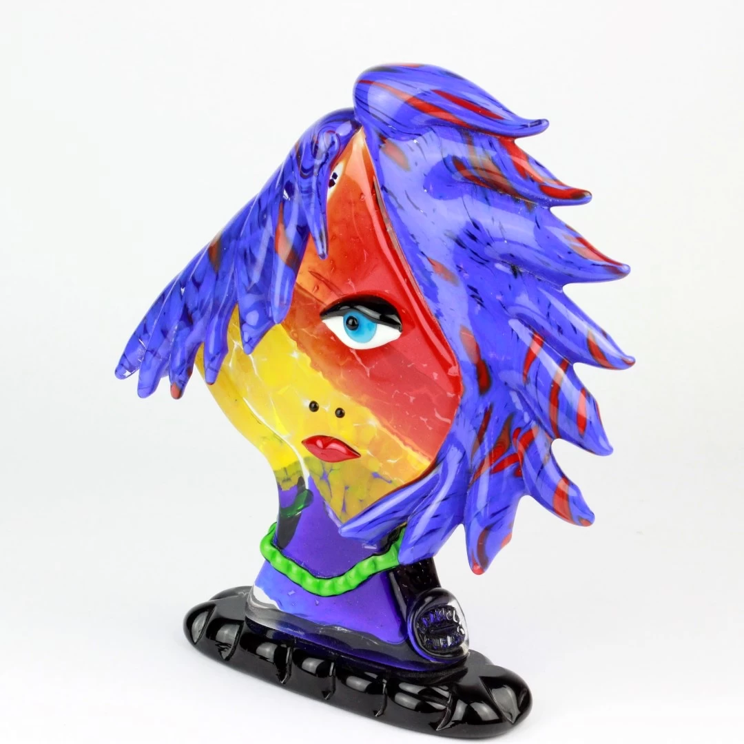 Head Of Woman Emo Face - Modern Art Abstract - Image 2