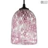 Hanging Lamp Millefiori - Pink - Original Murano